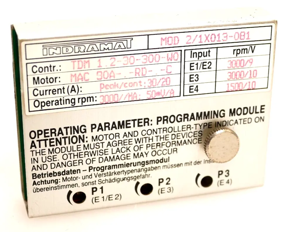 Produktfoto 1 von Indramat Programmierungsmodul für TDM 1.2-30-300-W0 | MOD 2/1X013-081