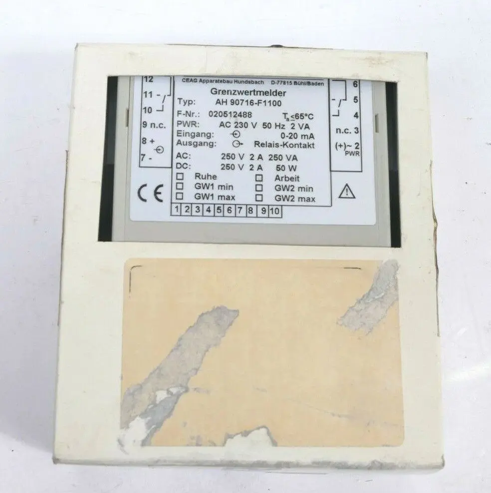Produktfoto 1 von CEAG Grenzwertmelder AH 90716-F1100 | 020512488
