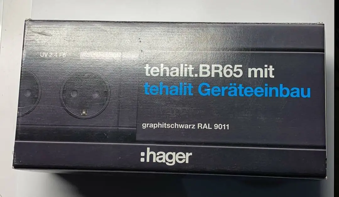 Produktfoto 1 von Hager Geräteeinbau schwarz | tehalit.BR65