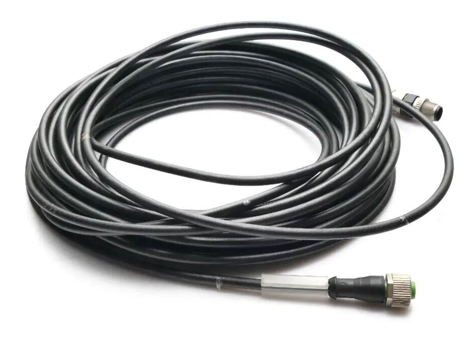 Produktfoto 1 von Murr Elektronik M12 female und male Bu. 0° A-kod. Kabel 15m | 7000-12241-6551500