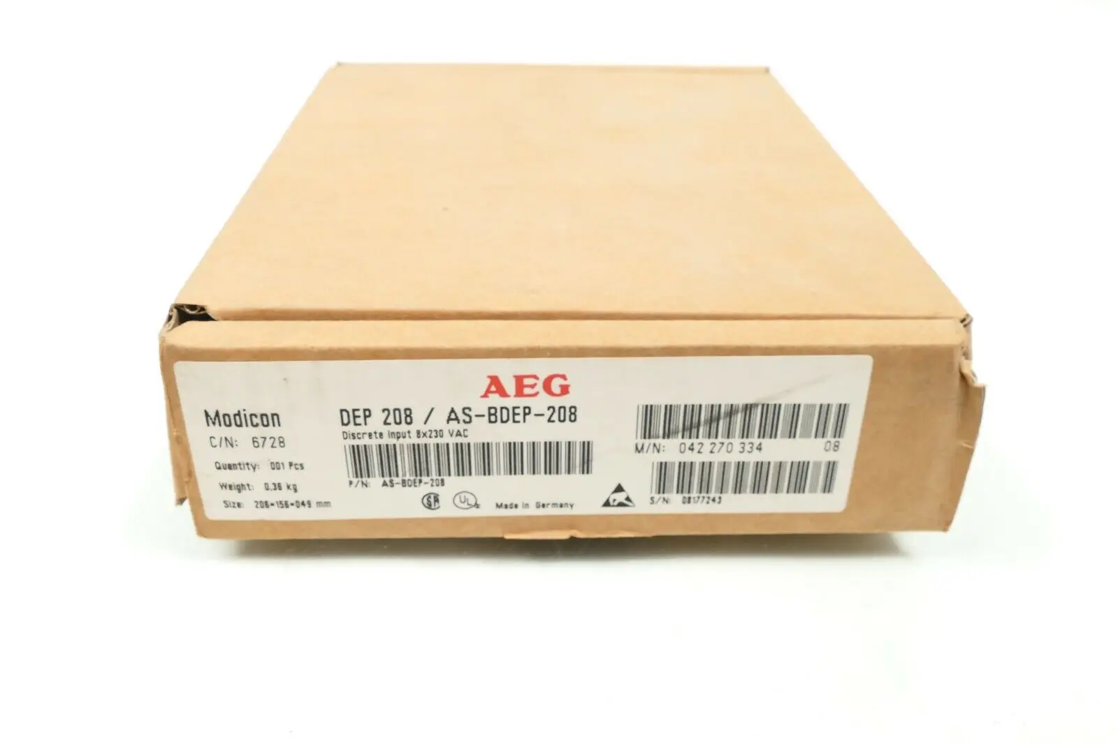 Produktfoto 1 von AEG Modicon Steuerungsmodul | DEP 208 / AS-BDEP-208