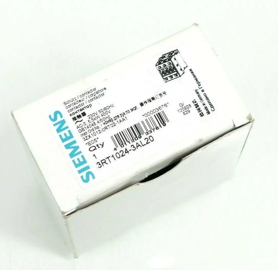 Produktfoto 1 von Siemens SIRIUS Schütz 3RT1 024-3AL20 | E:05 | 3RT1024-3AL20