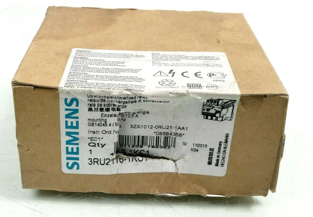 Produktfoto 1 von Siemens SIRIUS Überlastrelais 3RU2 116-1KC1 | E:01 | 3RU2116-1KC1
