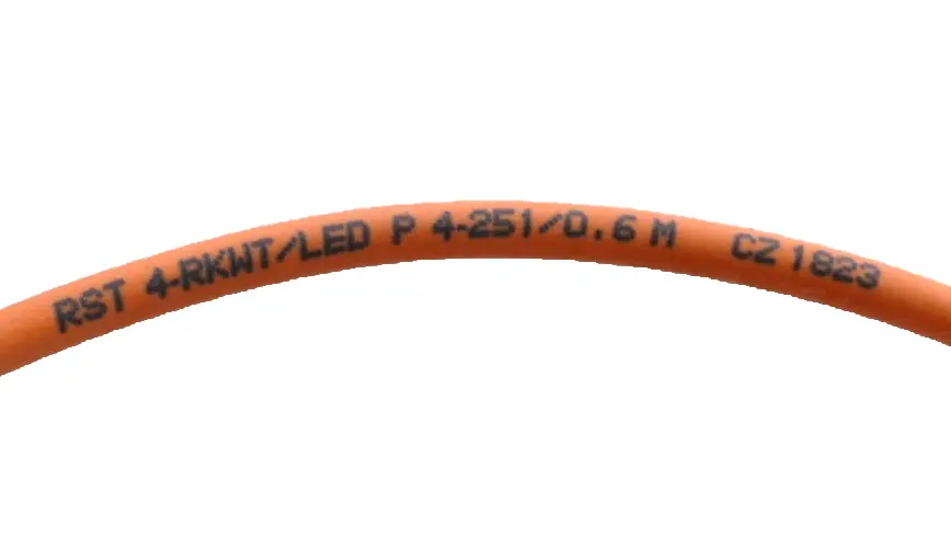Produktfoto 1 von Lumberg M12 Sensor-Betätigungselementkabel 0,6m | RST 4-RKWT/LED P 4-251/0,6 M
