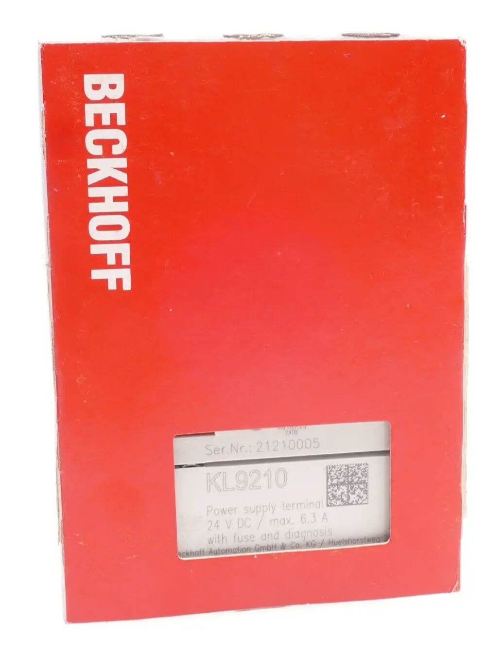 Produktfoto 1 von Beckhoff Potenzialeinspeiseklemme 24V DC | KL9210