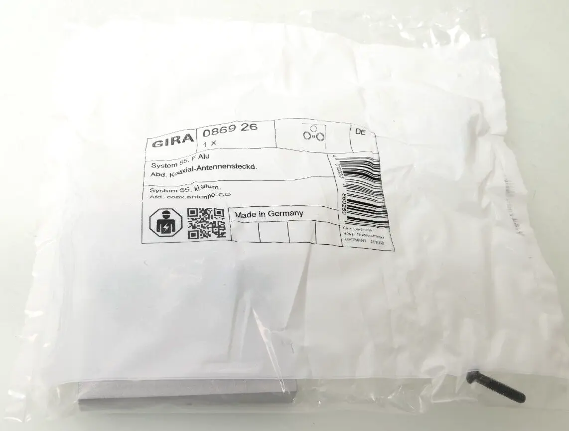 Produktfoto 1 von GIRA 086926 System 55 Abd. Koaxial-Antennnensteckd.