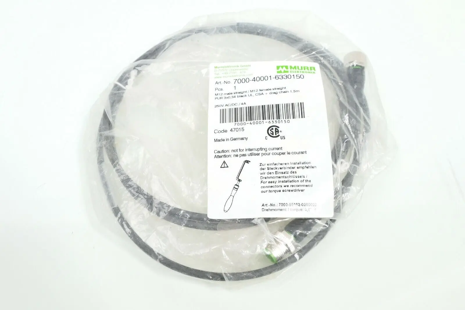 Produktfoto 1 von Murrelektronik Steckverbinder Sensor-Aktor-Kabel | 7000-40001-6330150