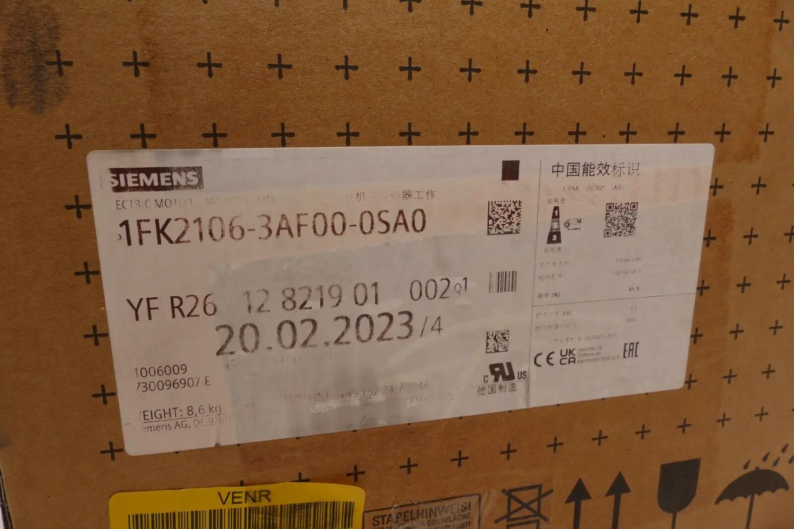 Produktfoto 1 von Siemens SIMOTICS Servomotor 1FK2 106-3AF00-0SA0 | 1FK2106-3AF00-0SA0