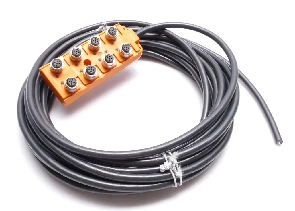 Produktfoto 1 von Lumberg Aktor-Sensor-Box Kabel 10m | ASB 8/LED 5-4-331/10M