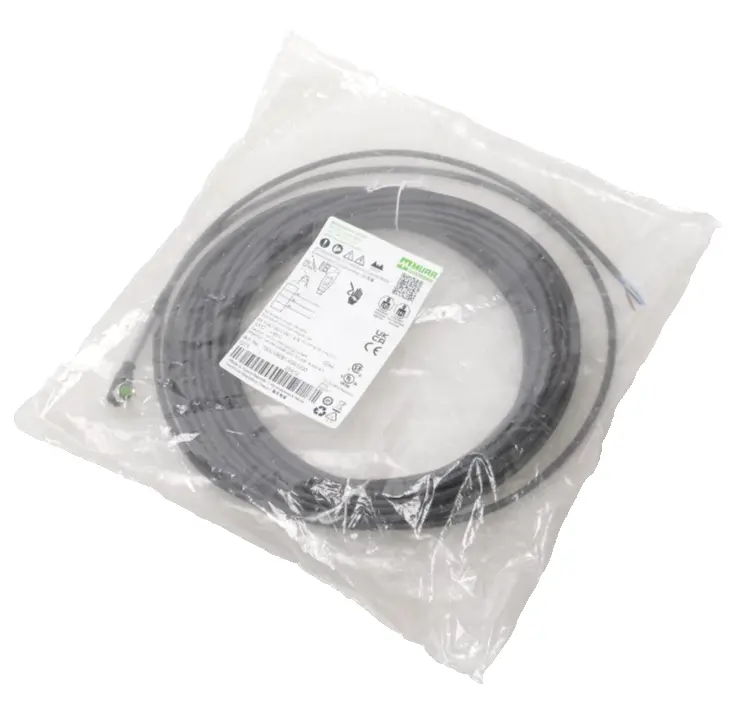 Produktfoto 1 von Murr Elektronik M8 Bu. 90° A-kod. freies Ltg-ende 15m | 7000-08081-6301500