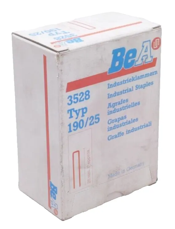 Produktfoto 1 von 5000x BeA 3528 Industrieklammern 190/25 | 25mm