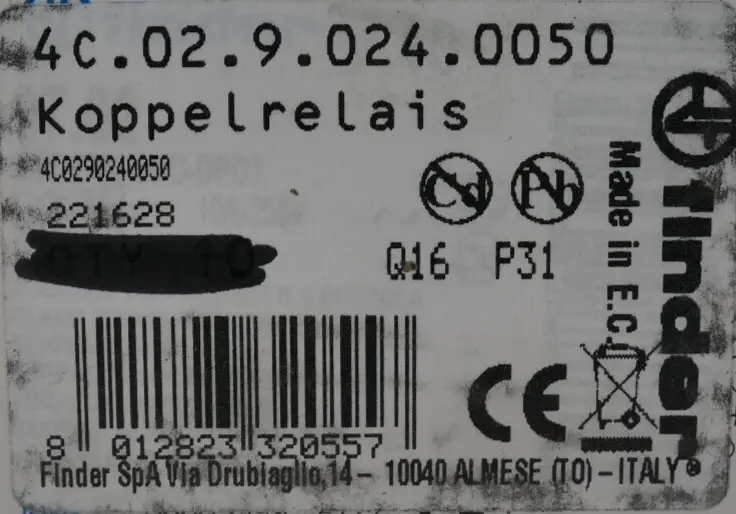Produktfoto 1 von Finder Koppelrelais | 4C.02.9.024.0050