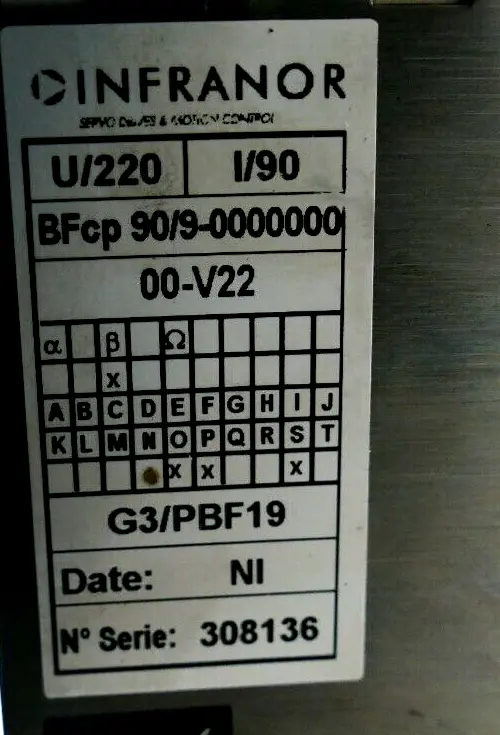 Produktfoto 1 von Infranor 00-V22 BFcp 90/9-0000000 | G3/PBF19