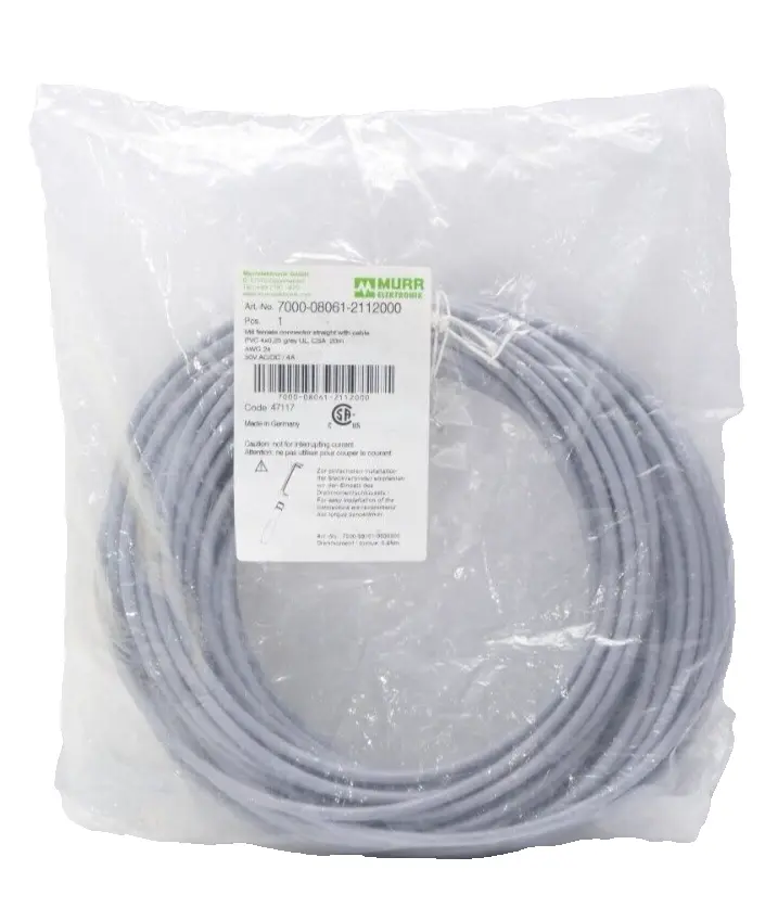 Produktfoto 1 von Murr Elektronik M8 Bu. 0° A-kod. freies Ltg-ende Kabel 20m | 7000-08061-2112000