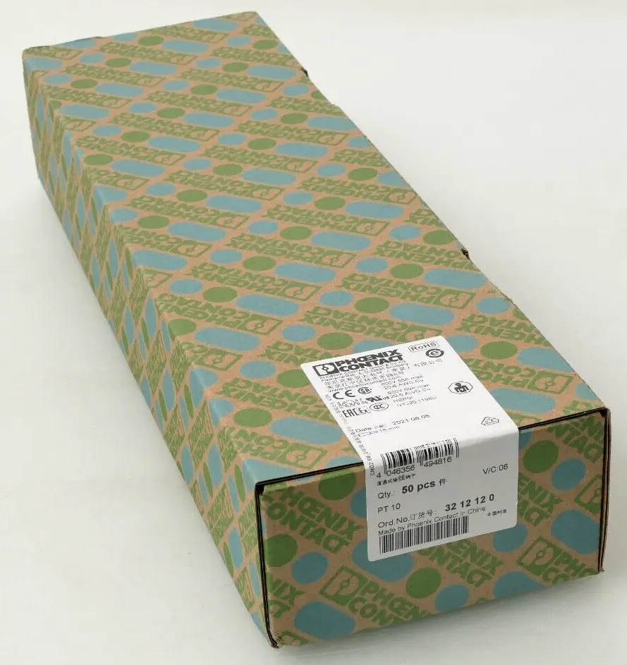 Produktfoto 1 von 50x Phoenix Contact Durchgangs-Reihenklemme 32 12 12 0 | PT 10 | 3212120