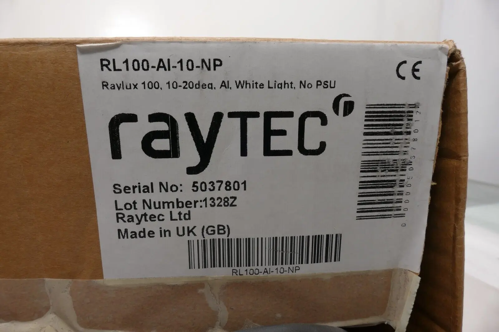 RayTec RAYLUX Weißlicht Strahler 120m Reichweite | RL100-AI-10-NP