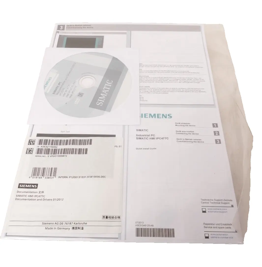 Produktfoto 1 von Siemens SIMATIC HMI IPC477C Documentation | FS:01 | A5E32176092