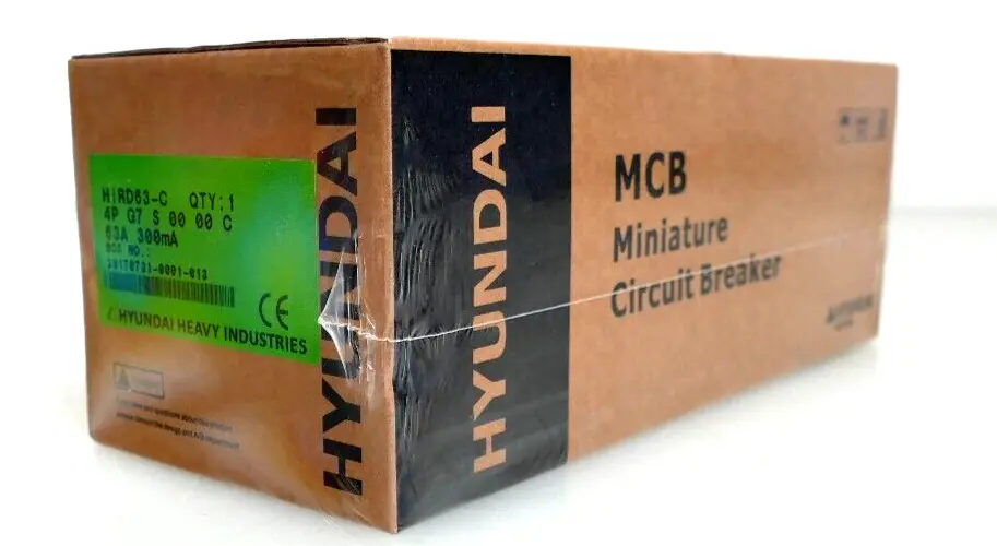 Produktfoto 1 von Hyundai HiRD63-C 4PG7S0000C Miniatur Circuit Breaker 4P G7 S 00 00 C | 63A 300mA