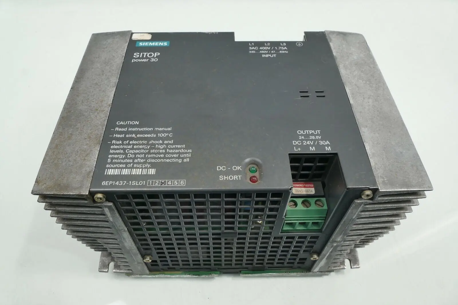 Produktfoto 1 von Siemens SITOP power 30 Stromversorgung 6EP1437-1SL01 | E:03 | 6EP1 437-1SL01