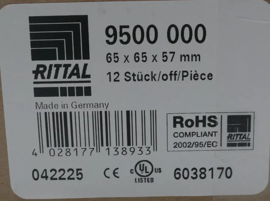 12x Rittal Polycarbonat-Gehäuse 65x65x57 PK 9500.000 | 9500 000