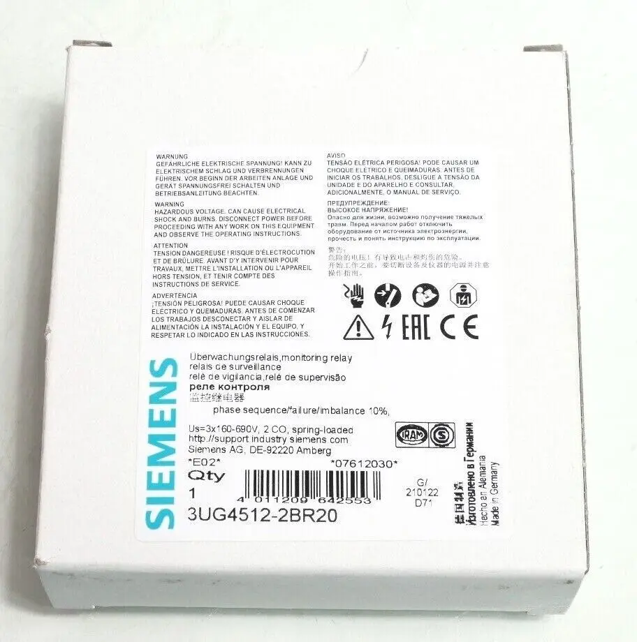 Produktfoto 1 von Siemens SIRIUS Überwachungsrelais 3UG4 512-2BR20 | E:02 | 3UG4512-2BR20
