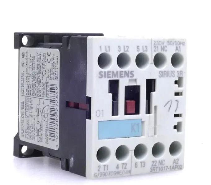 Produktfoto 1 von 3x Siemens SIRIUS 3R Schütz 3RT1 017-1AP02 | E:04 | 3RT1017-1AP02