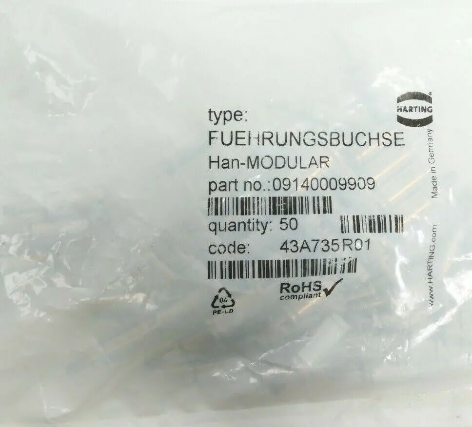Produktfoto 1 von 50x Harting Führungsbuchse Han-MODULAR | 09140009909