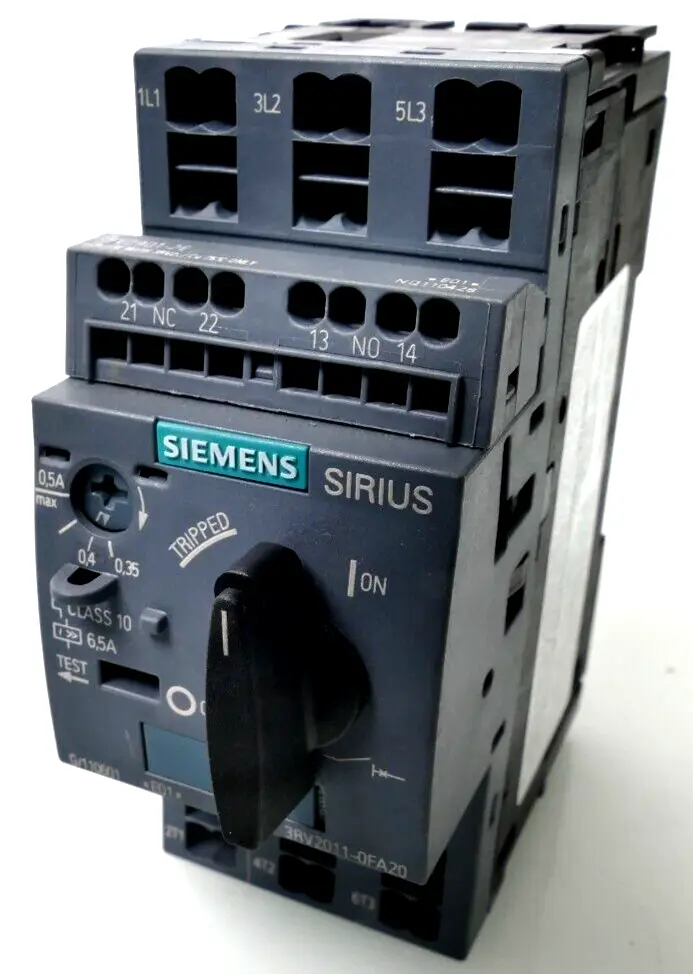 Produktfoto 1 von Siemens SIRIUS Leistungsschalter 3RV2 011-0FA20 | E:01 | 3RV2011-0FA20