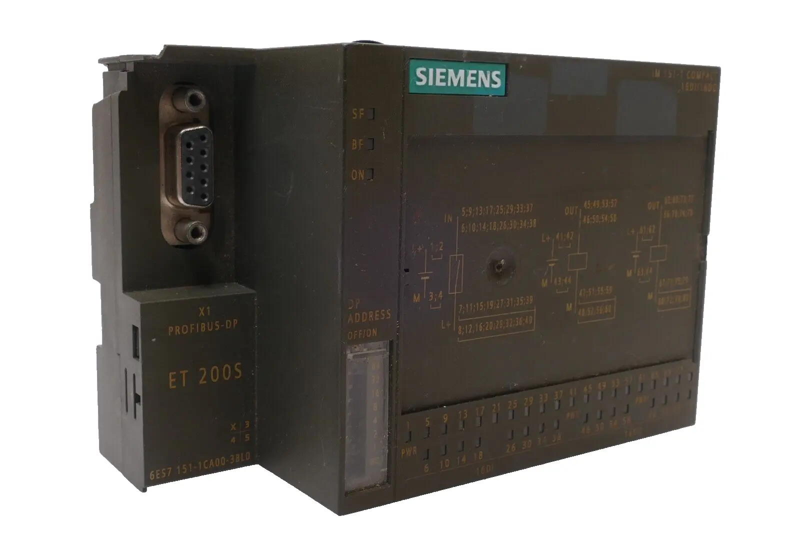 Produktfoto 1 von Siemens Simatic S7  ET 200S  Modul | E:02 | 6ES7 151-1CA00-3BL0