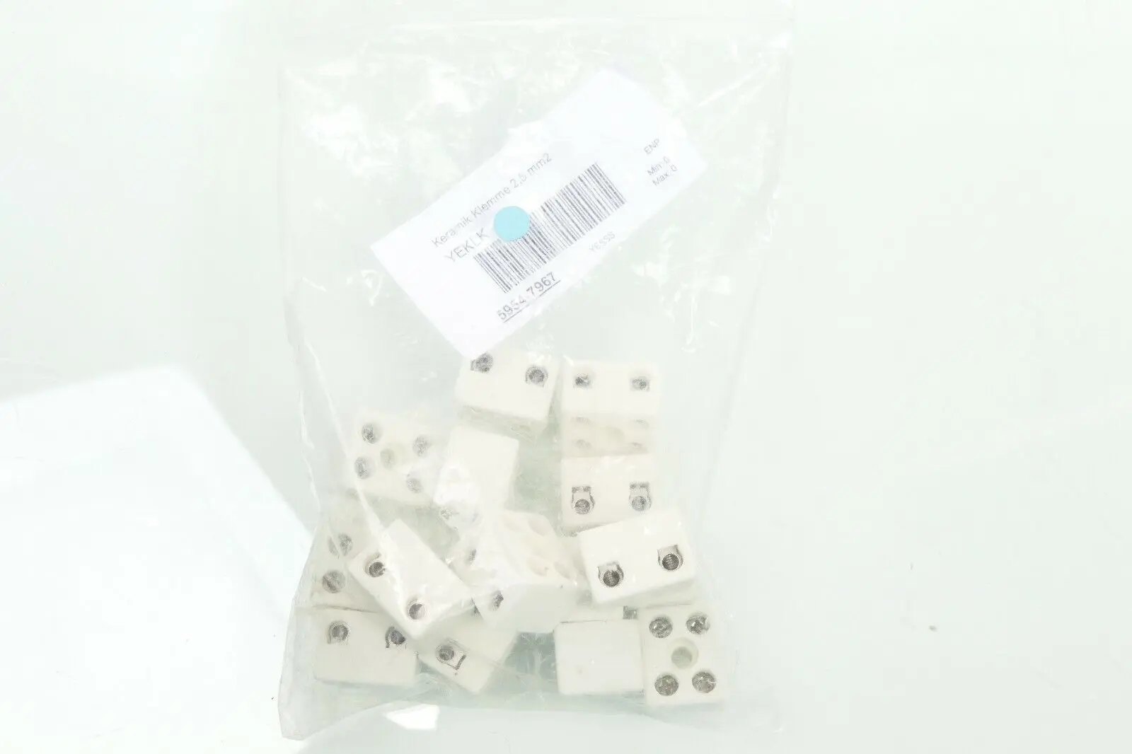 Produktfoto 1 von 15x Your Essentials Keramik-Klemme 2,5mm² YEKLK 5954-7967