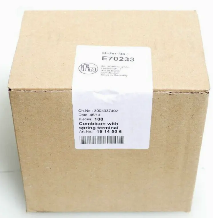 Produktfoto 1 von 100x Ifm Combicon with spring terminal 1914506 | E70233
