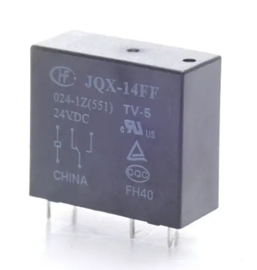 6x HF JQX-14FF Relais 024-1Z(551)
