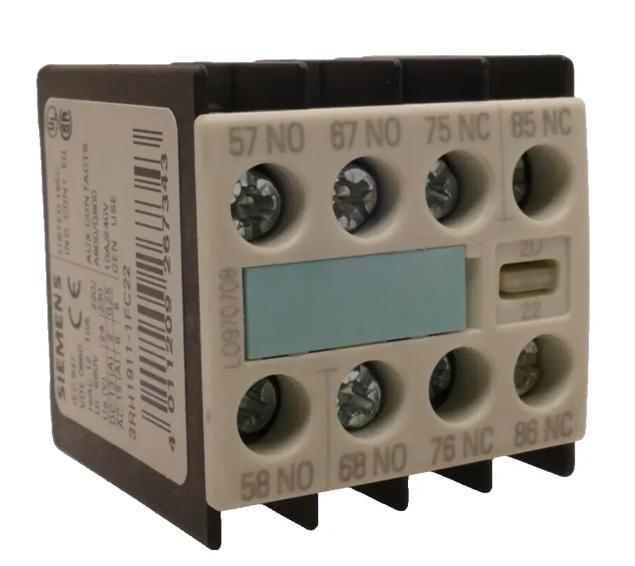 Produktfoto 1 von Siemens Hilfsschalterblock 3RH1 911-1FC22 | 3RH1911-1FC22