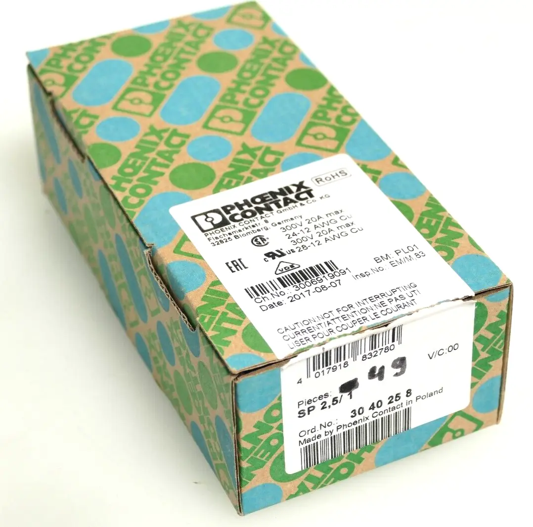 Produktfoto 1 von 49x Phoenix Contact Stecker 30 40 25 8 | SP 2,5/1 | 3040258
