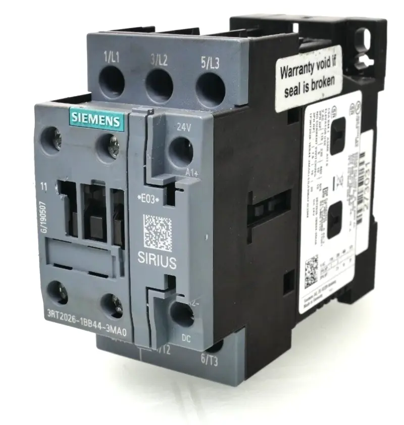 Produktfoto 1 von Siemens SIRIUS Leistungsschütz 3RT2 026-1BB44-3MA0 | E:03 | 3RT2026-1BB44-3MA0