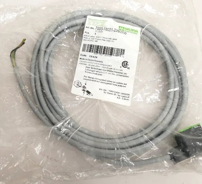 Produktfoto 1 von Murr Elektronik MSUD Ventilst. A-18mm mit Kabel 5m | 7000-18021-2260500
