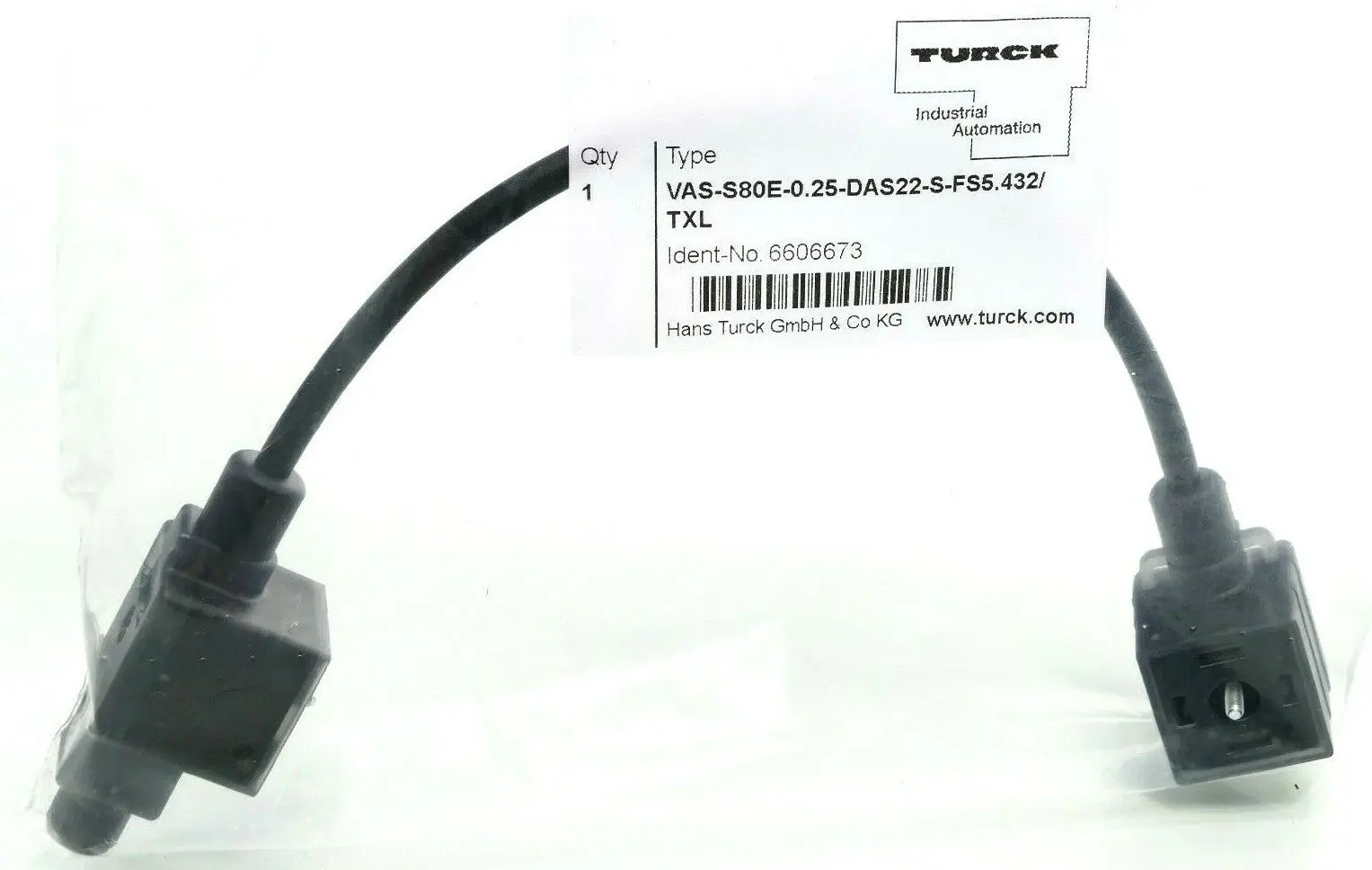 Produktfoto 1 von Turck Ventilsteckverbinder VAS-S80E-0,25-DAS22-S-FS5.432/TXL | 6606673