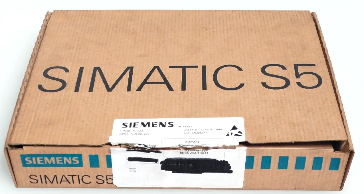 Produktfoto 1 von Siemens SIMATIC S5 Analogbaugruppe 6ES5 243-1BA11 | E:A05 | 6ES5243-1BA11