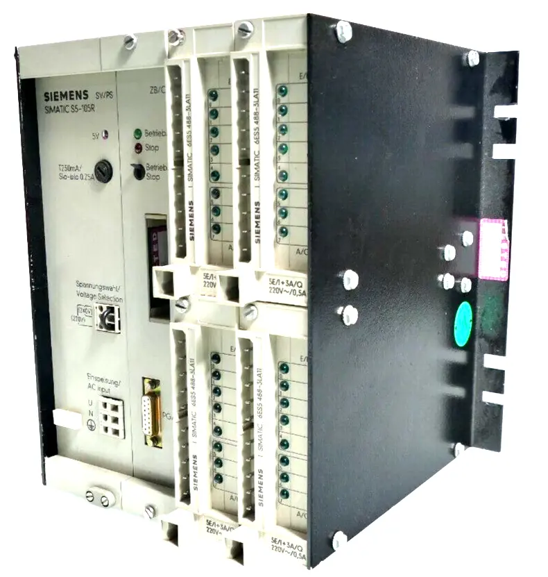Produktfoto 1 von Siemens Simatic S5-105R 6ES5 105-3RA11 | 6ES5105-3RA11 | E:2 + 4x 6ES5 488-3LA11
