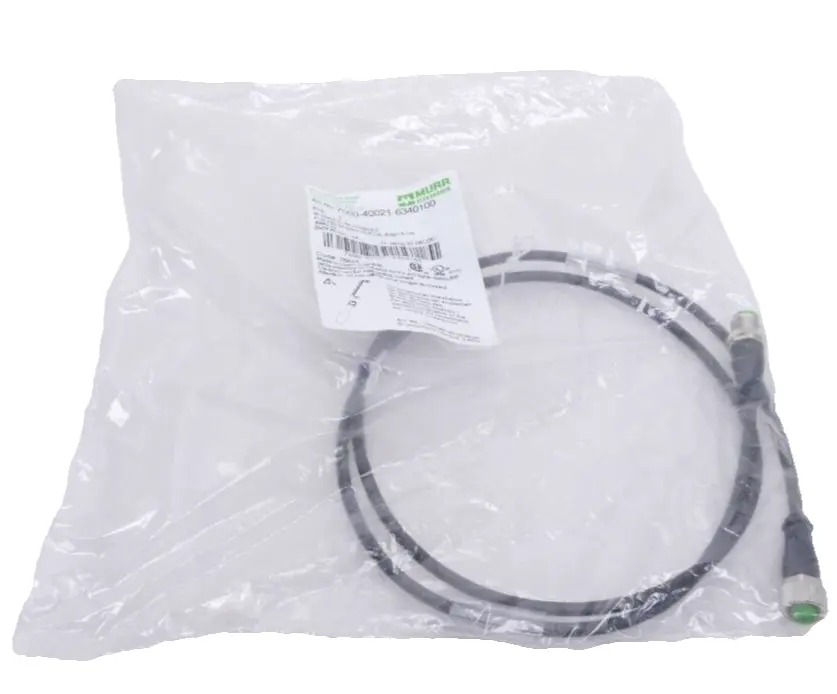 Produktfoto 1 von Murr Elektronik M12 St. 0° / M12 Bu. 0° A-kod. Kabel 1m | 7000-40021-6340100