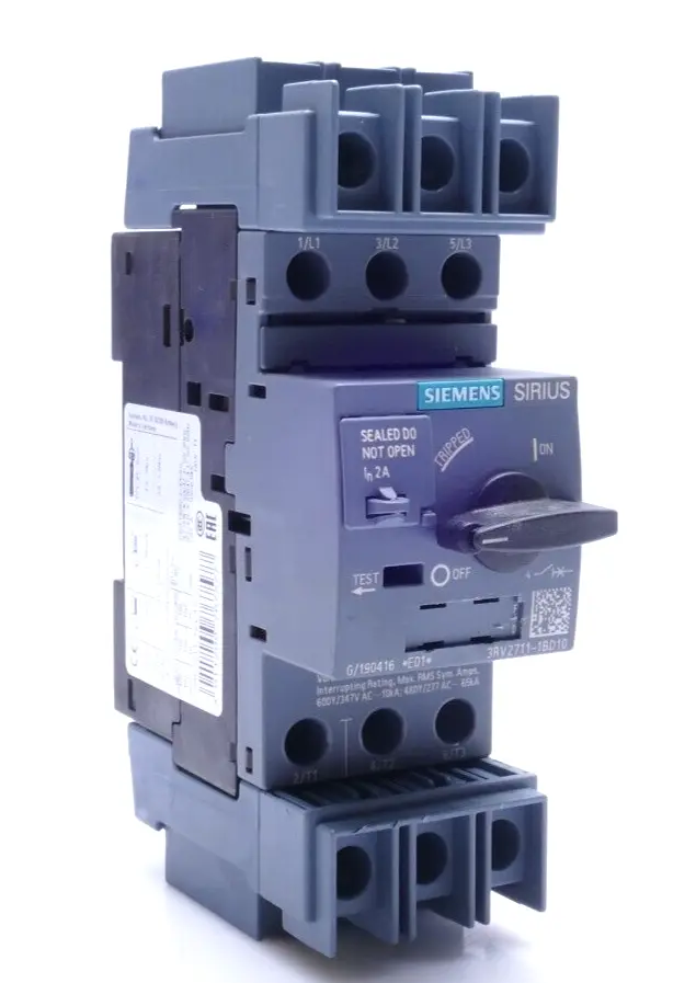Produktfoto 1 von Siemens SIRIUS Leistungsschalter 3RV2 711-1BD10 | E:01 | 3RV2711-1BD10