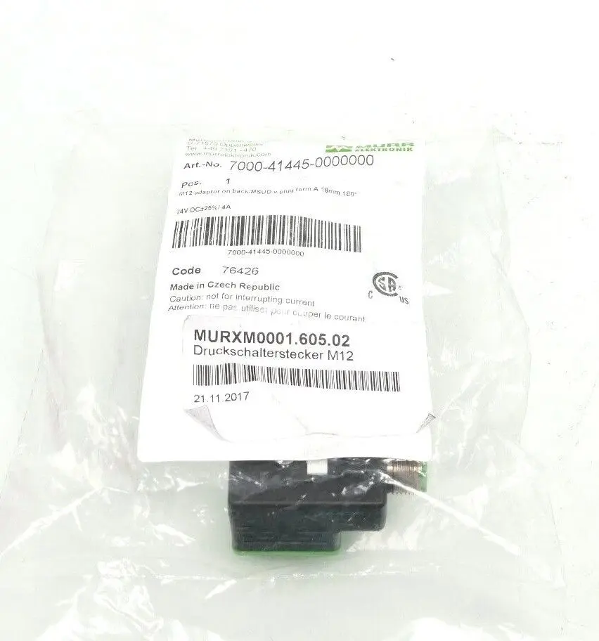 Produktfoto 1 von Murr Elektronik Adapter M12 St. hinten/ MSUD Ventilst. | 7000-41445-0000000