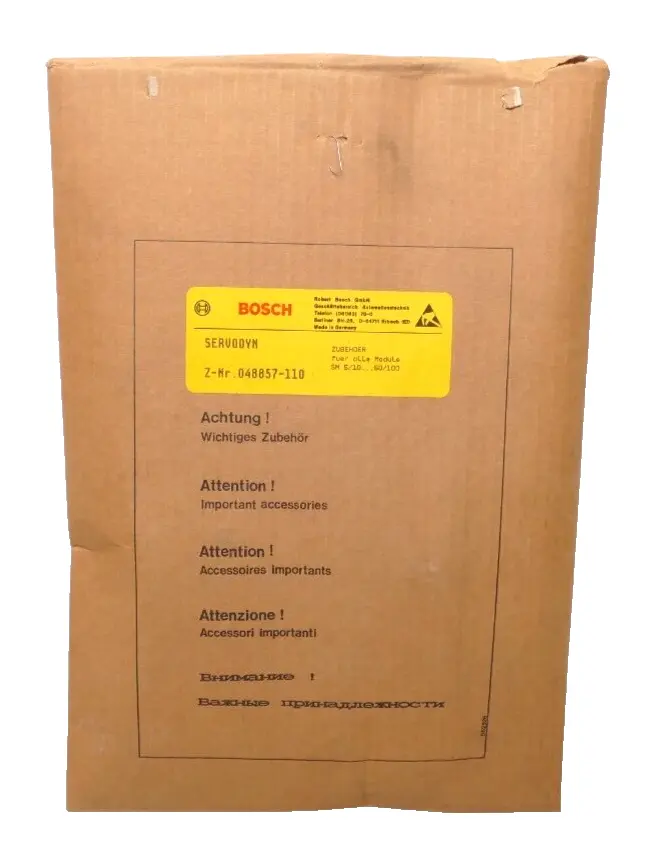 Produktfoto 1 von Bosch Servodyn  Zubehör für alle Module SM 5/10..50/100 | 048857-110