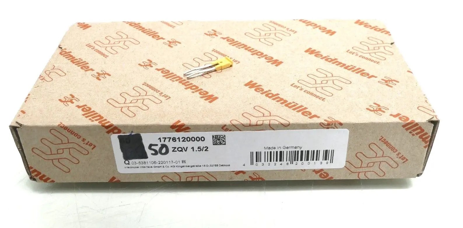 50x Weidmüller Querverbinder ZQV 1.5/2 | 1776120000