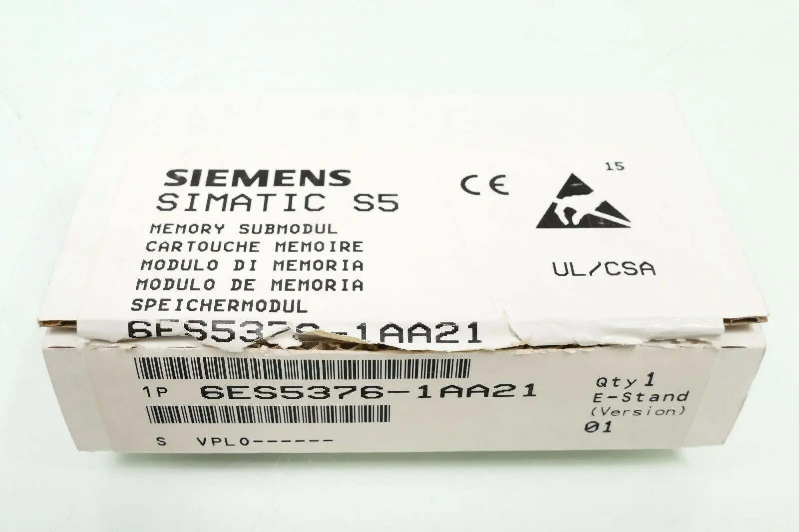Produktfoto 1 von Siemens SIMATIC S5 Speichermodul 32KB | 6ES5 376-1AA21 | E:01 | 6ES5376-1AA21