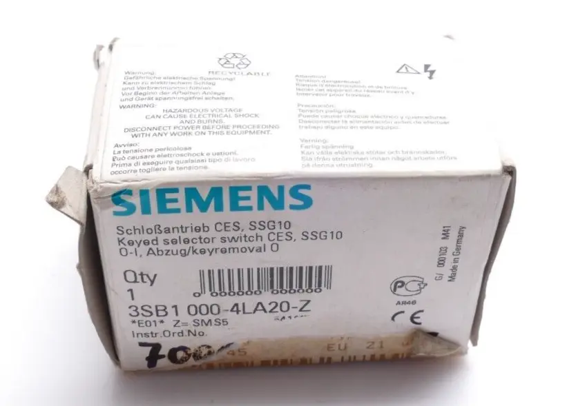 Produktfoto 1 von Siemens Schlossantrieb CES, SSG10 | 3SB1 000-4LA20-Z | Z=SMS5 | 3SB1000-4LA20-Z