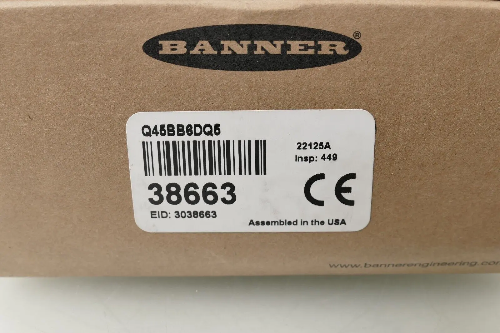 Produktfoto 1 von Banner Optoelektronischer Sensor Q45BB6DQ5 | 38663