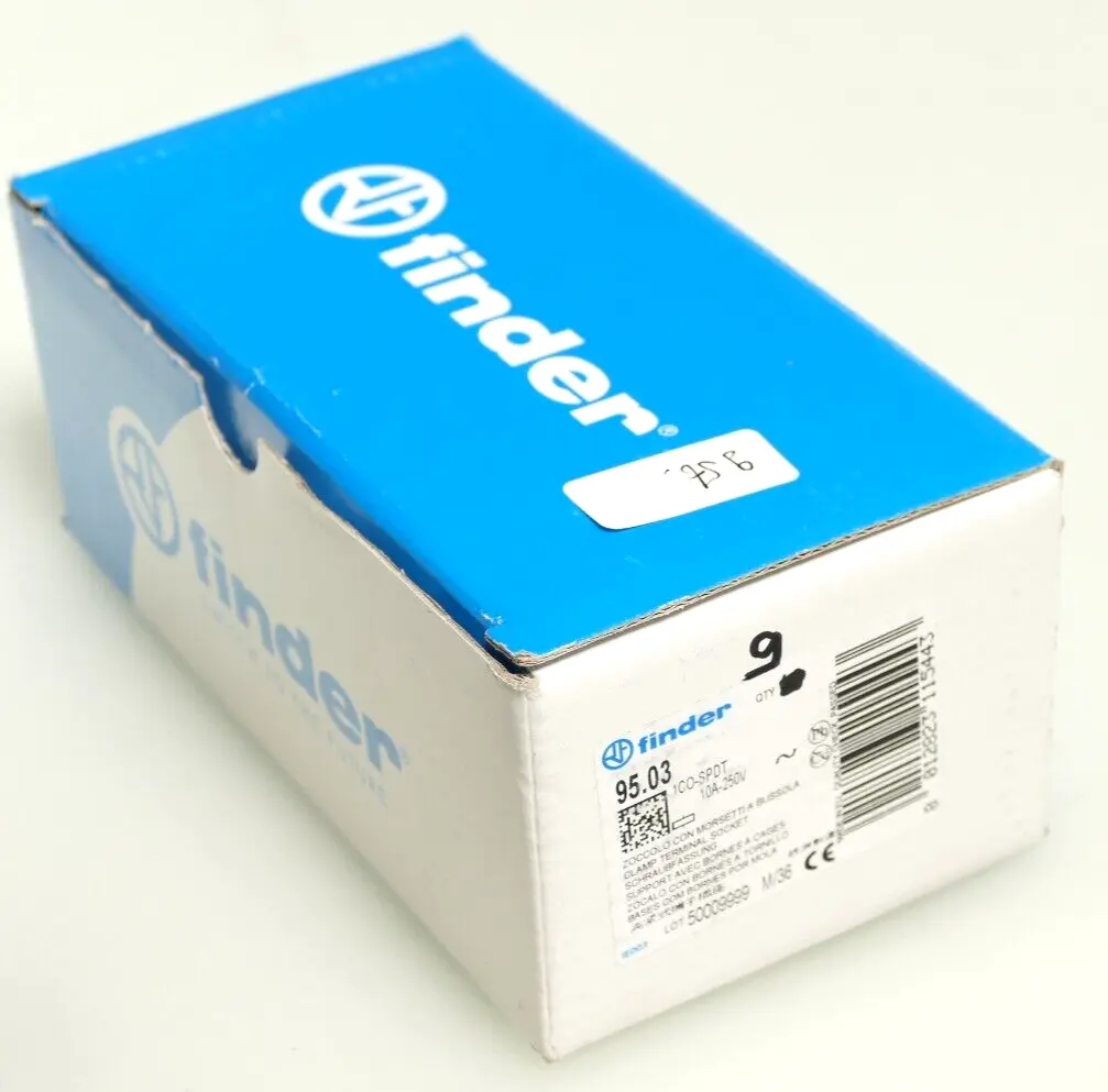 Produktfoto 1 von 9x Finder Relaissockel 10A-250V | 95.03