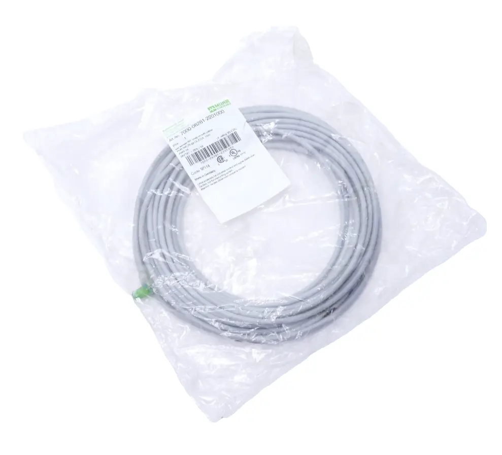 Produktfoto 1 von Murr Elektronik M8 Bu. 90° A-kod. freies Ltg-ende 10m | 7000-08281-2201000