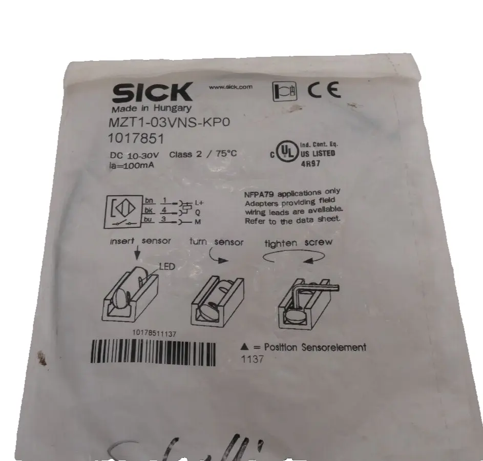 Produktfoto 1 von Sick Zylindersensor 1 017 851 | MZT1-03VNS-KPO | 1017851